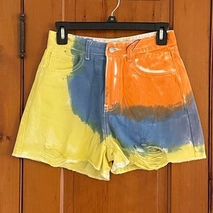 Cider Size Small Multicolored Tie-dye Shorts